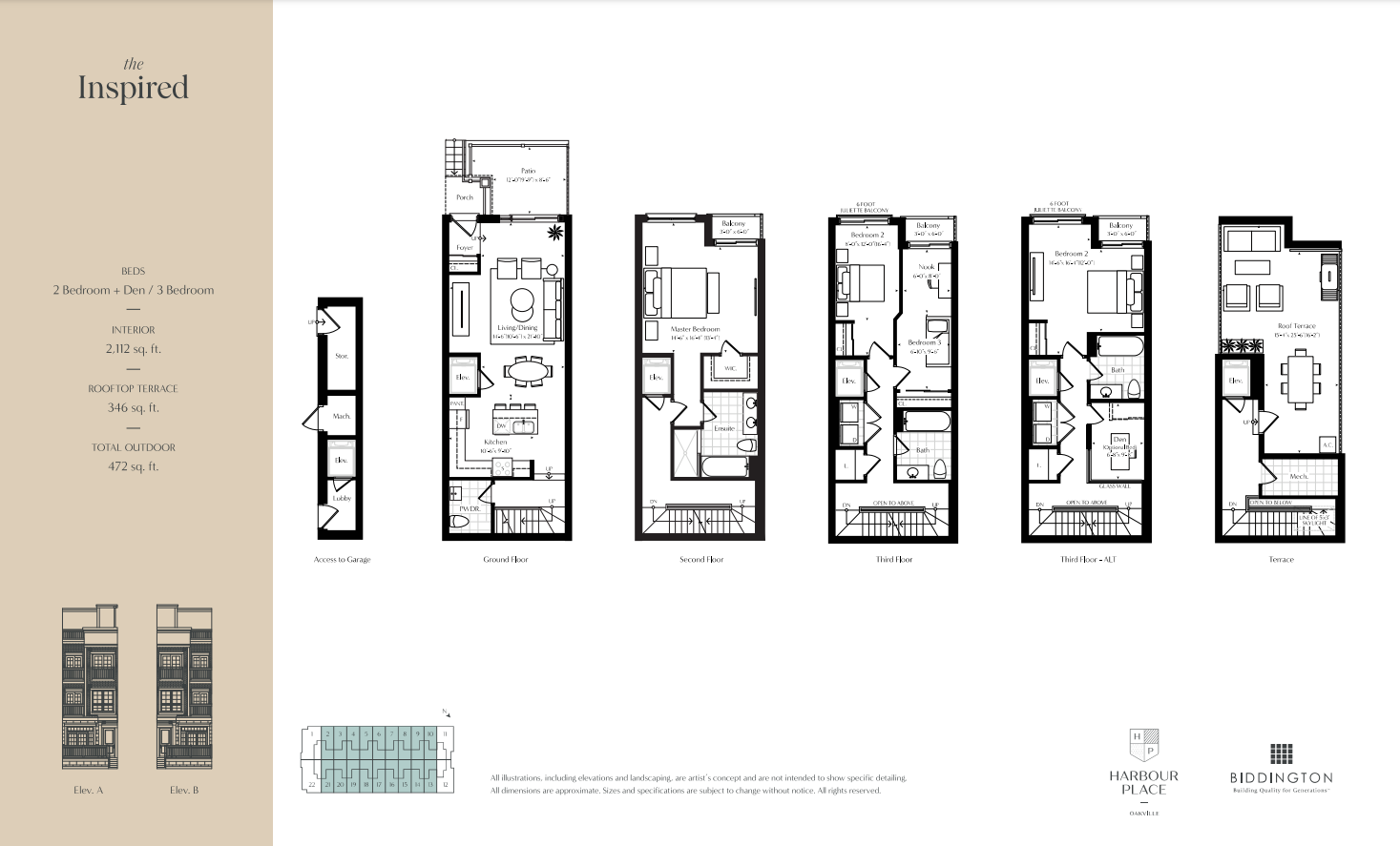  Floor Plan of Harbour Place Towns with undefined beds