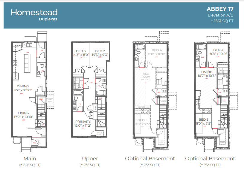  Floor Plan of Homestead Duplexes with undefined beds