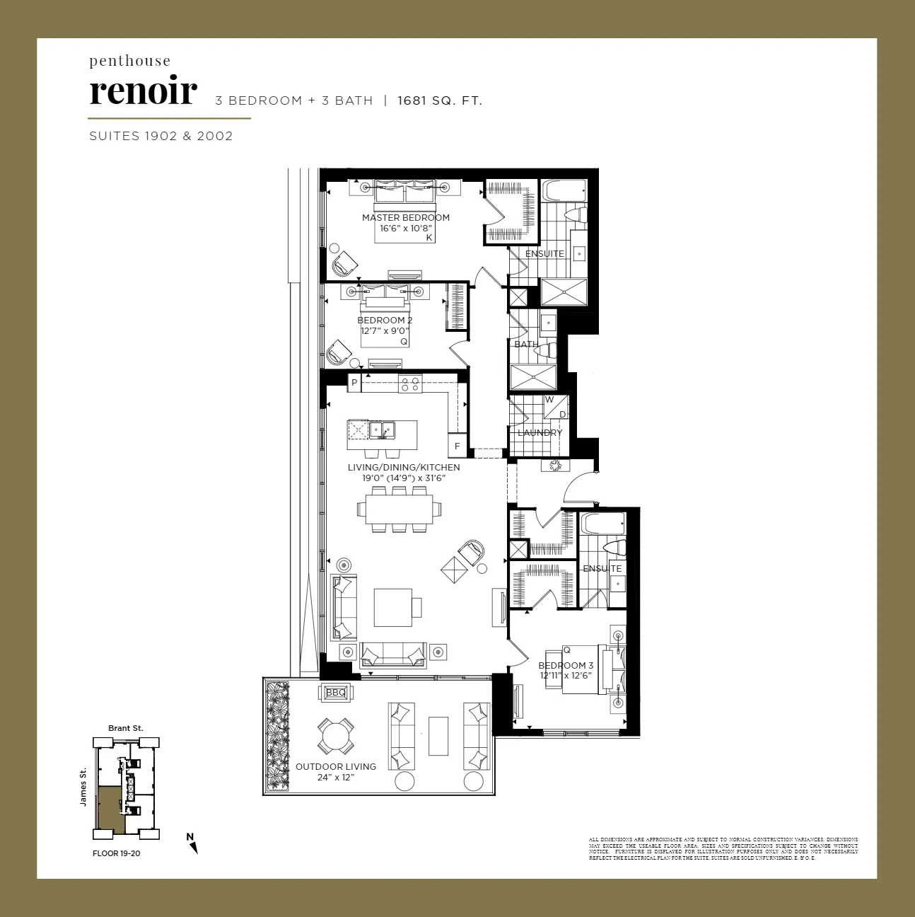  Floor Plan of Gallery Condos and Lofts with undefined beds