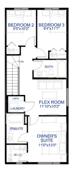  Floor Plan of Duplex Collection at Seton with undefined beds