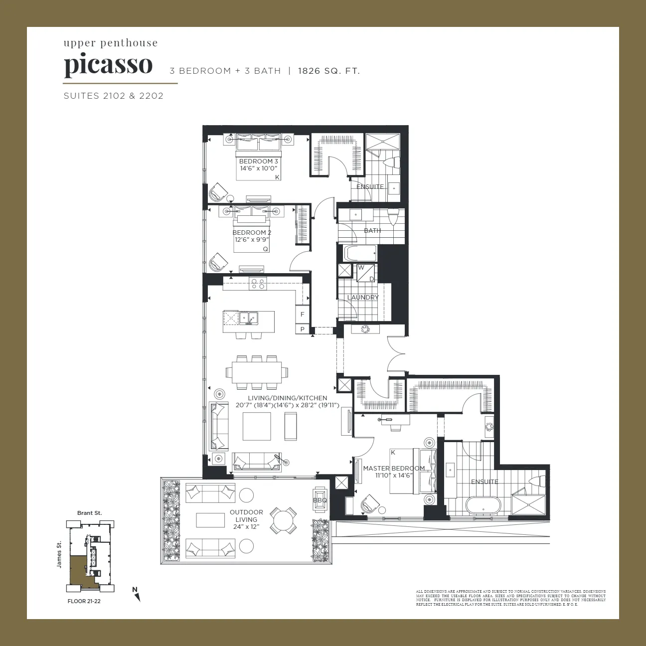  Floor Plan of Gallery Condos and Lofts with undefined beds