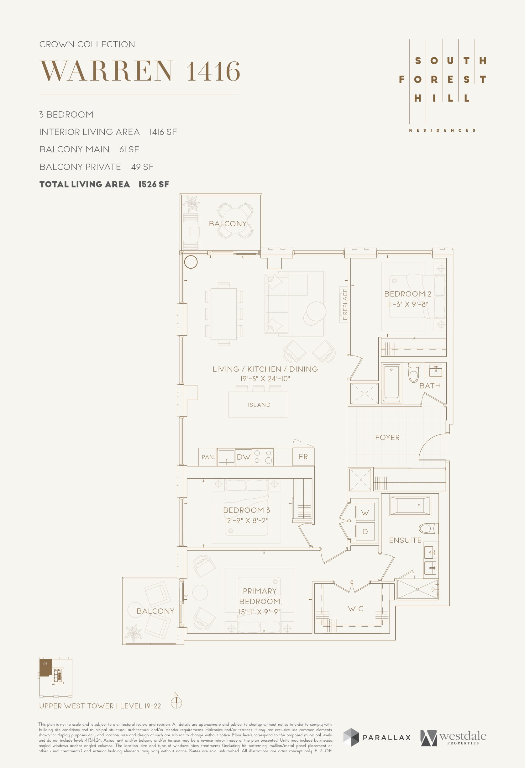  Floor Plan of South Forest Hill Residences with undefined beds