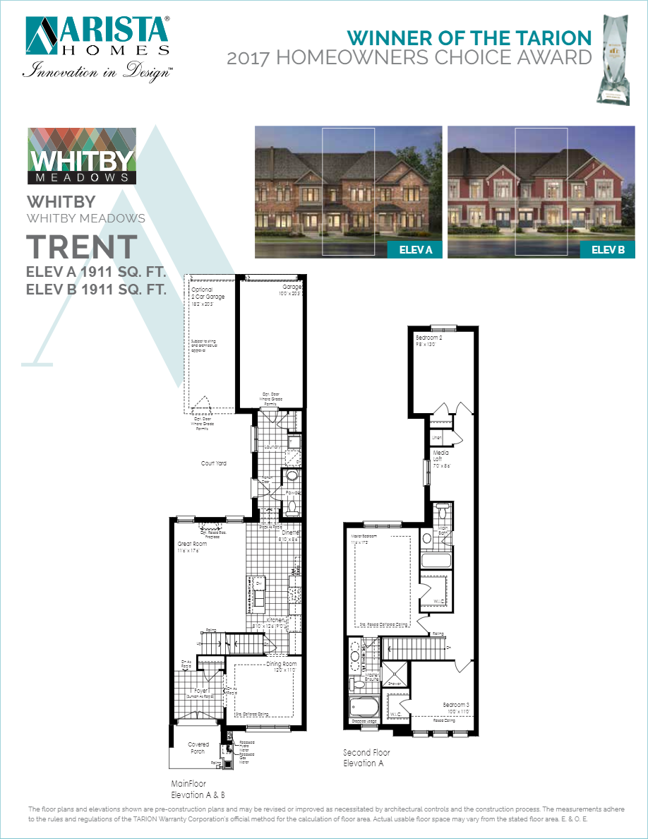  Floor Plan of Whitby Meadows with undefined beds
