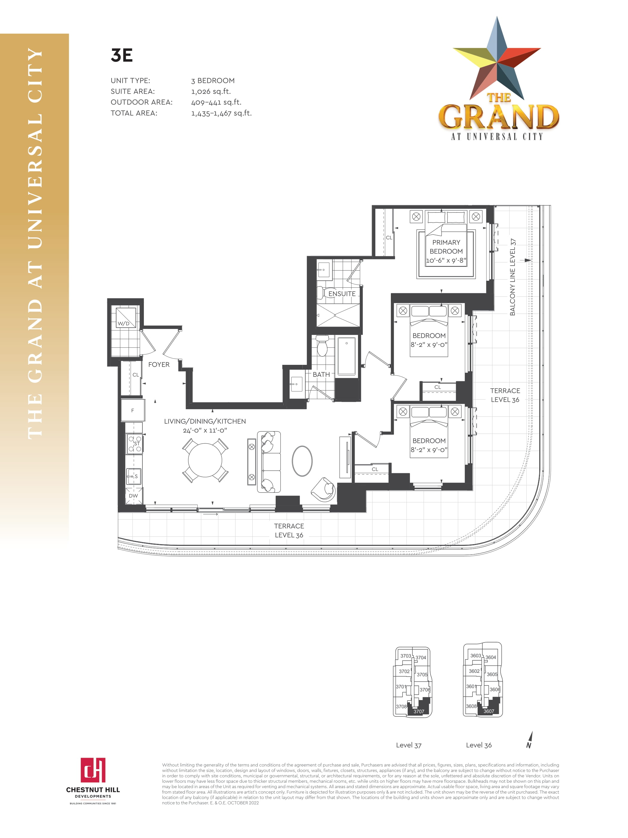  Floor Plan of The Grand at Universal City with undefined beds