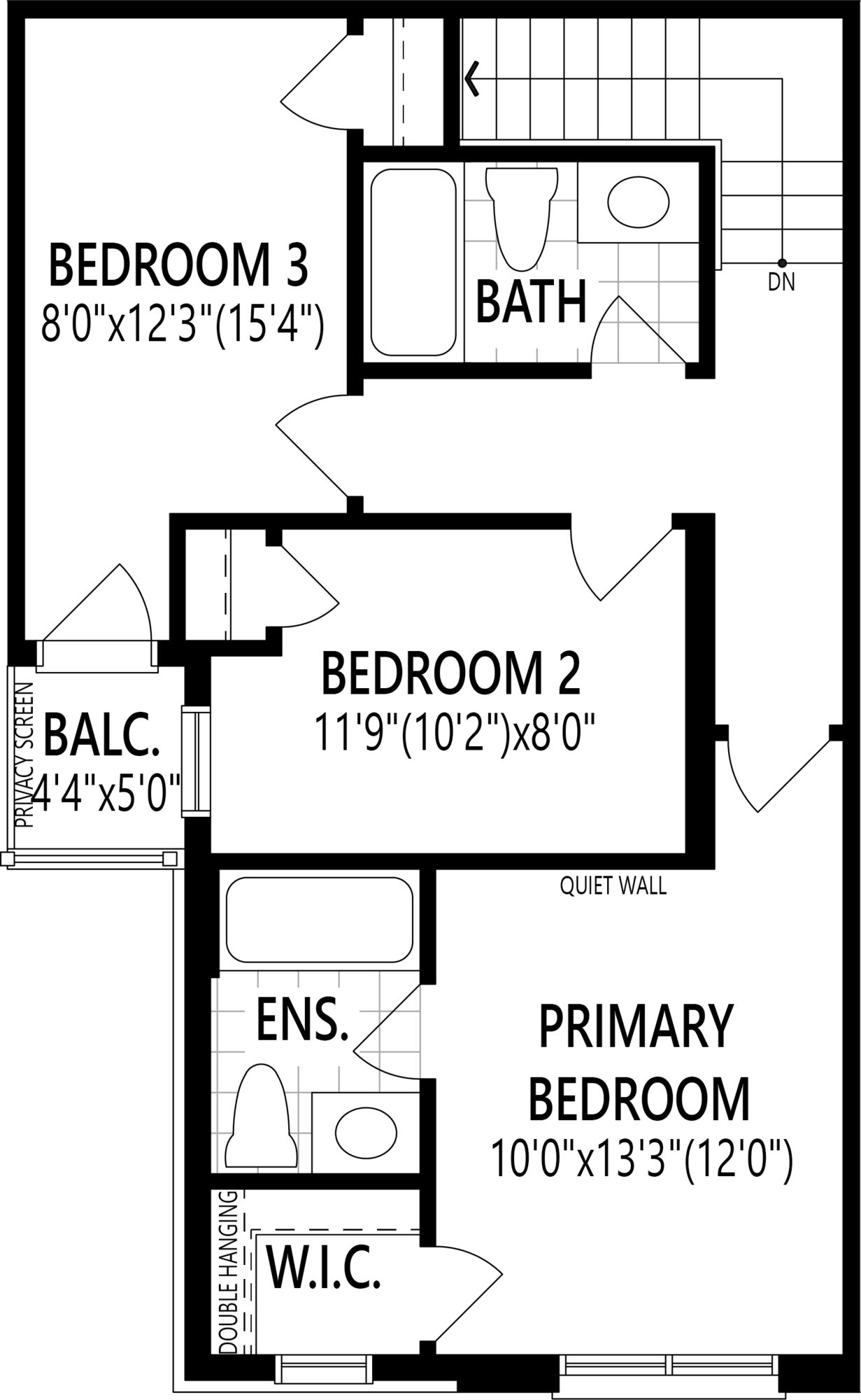  Floor Plan of Mount Pleasant North with undefined beds