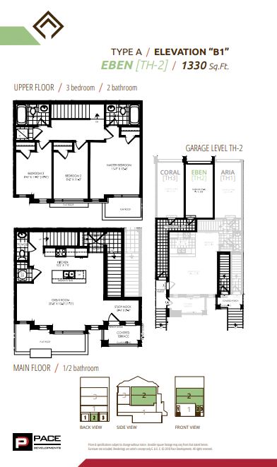  Floor Plan of Urban North Townhomes with undefined beds