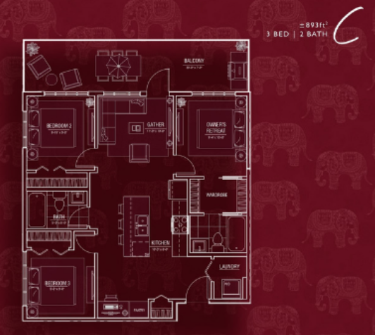  Floor Plan of Arthur Cityscape Condos with undefined beds