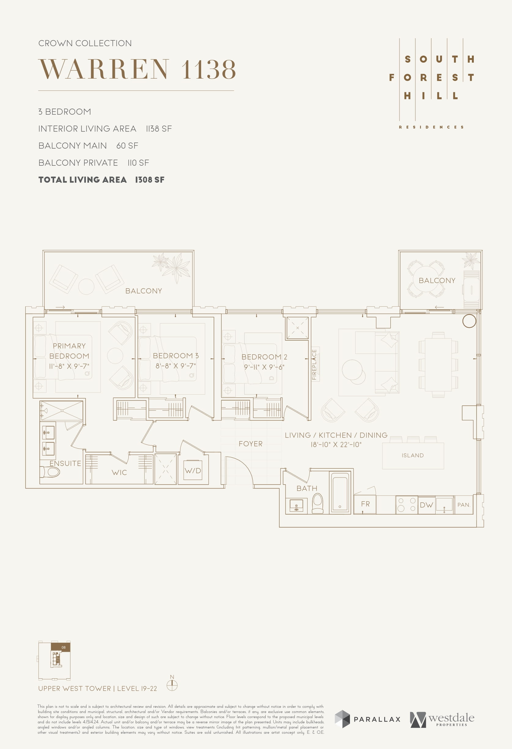  Floor Plan of South Forest Hill Residences with undefined beds