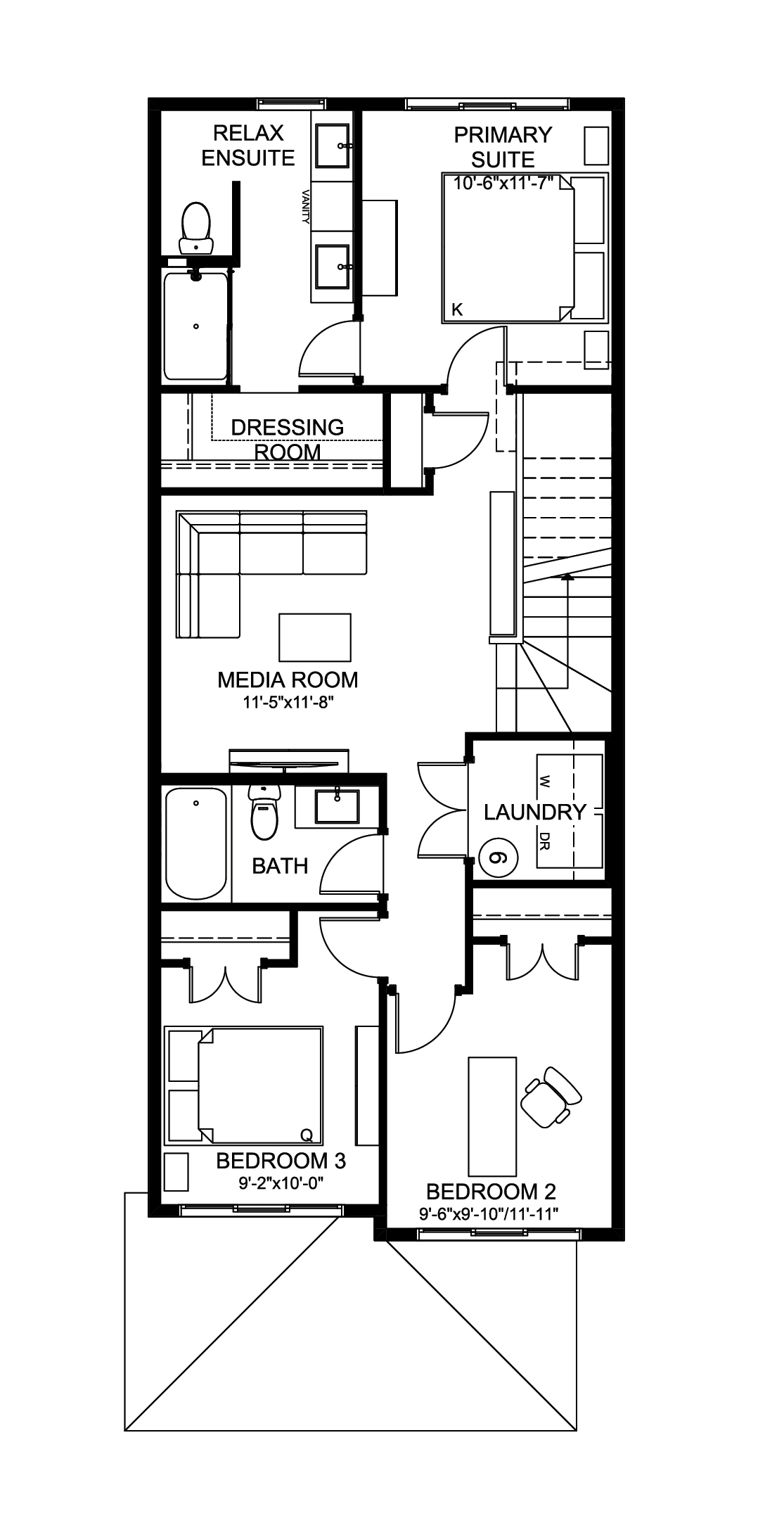 Career Strive 20 Floor Plan of The Hills at Charlesworth Cantiro Homes with undefined beds