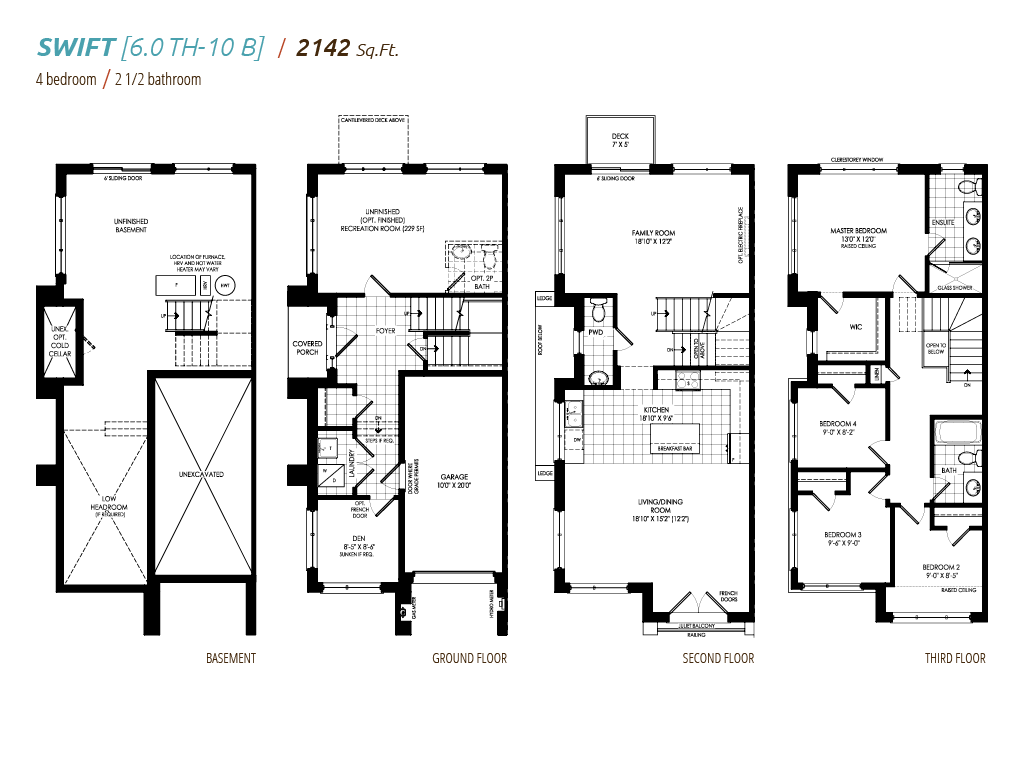  Floor Plan of Urban North Townhomes with undefined beds