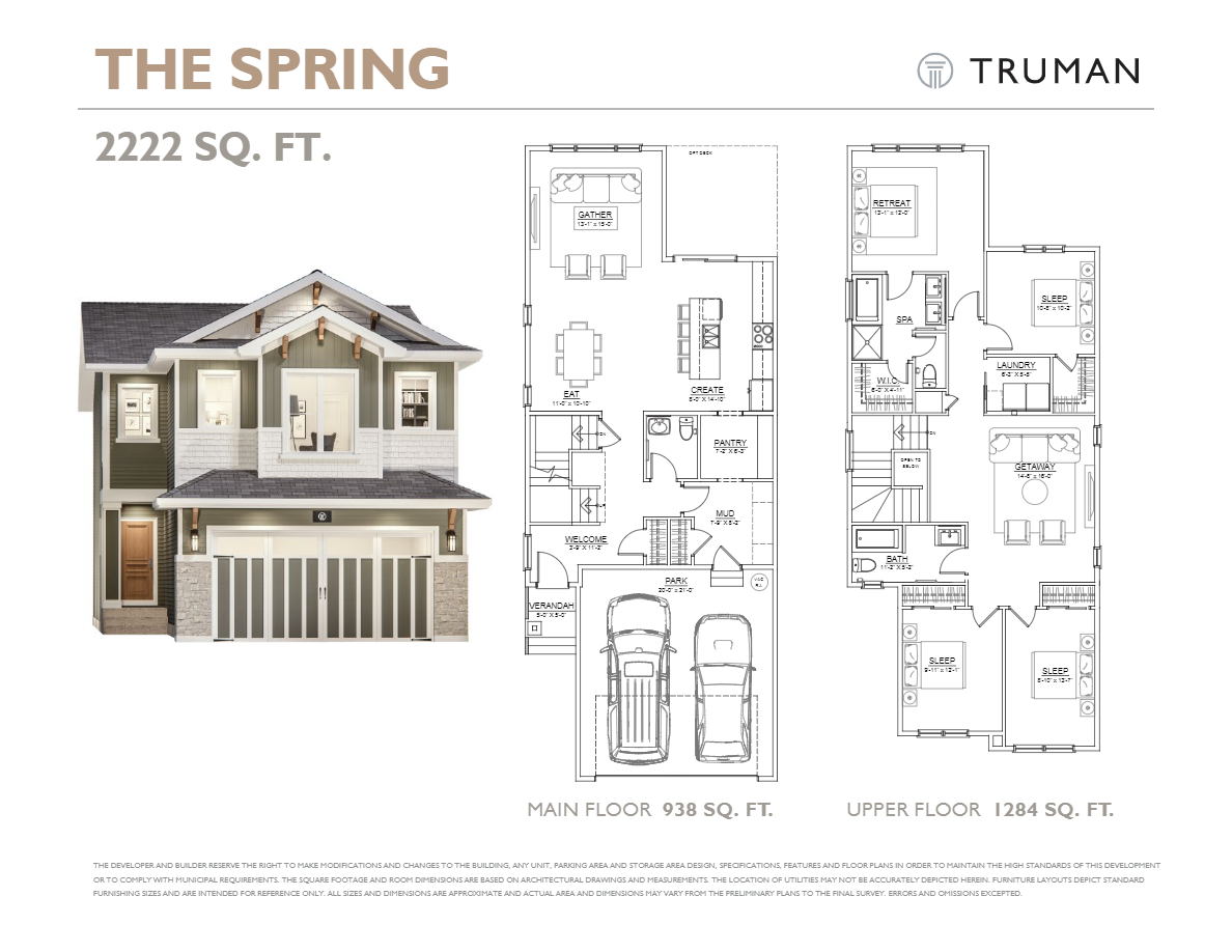 Floor Plan of Spring Willow with undefined beds