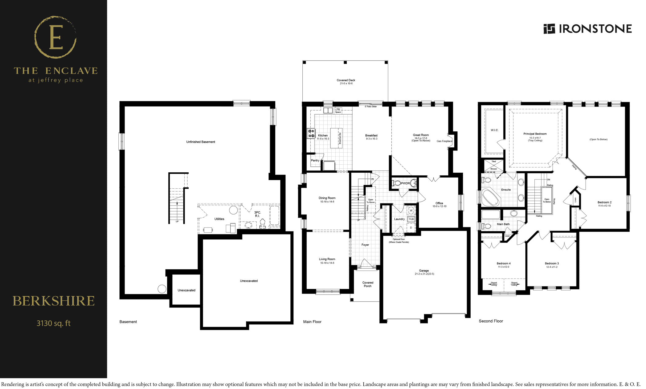 Floor Plan of The Enclave At Jeffrey Place with undefined beds
