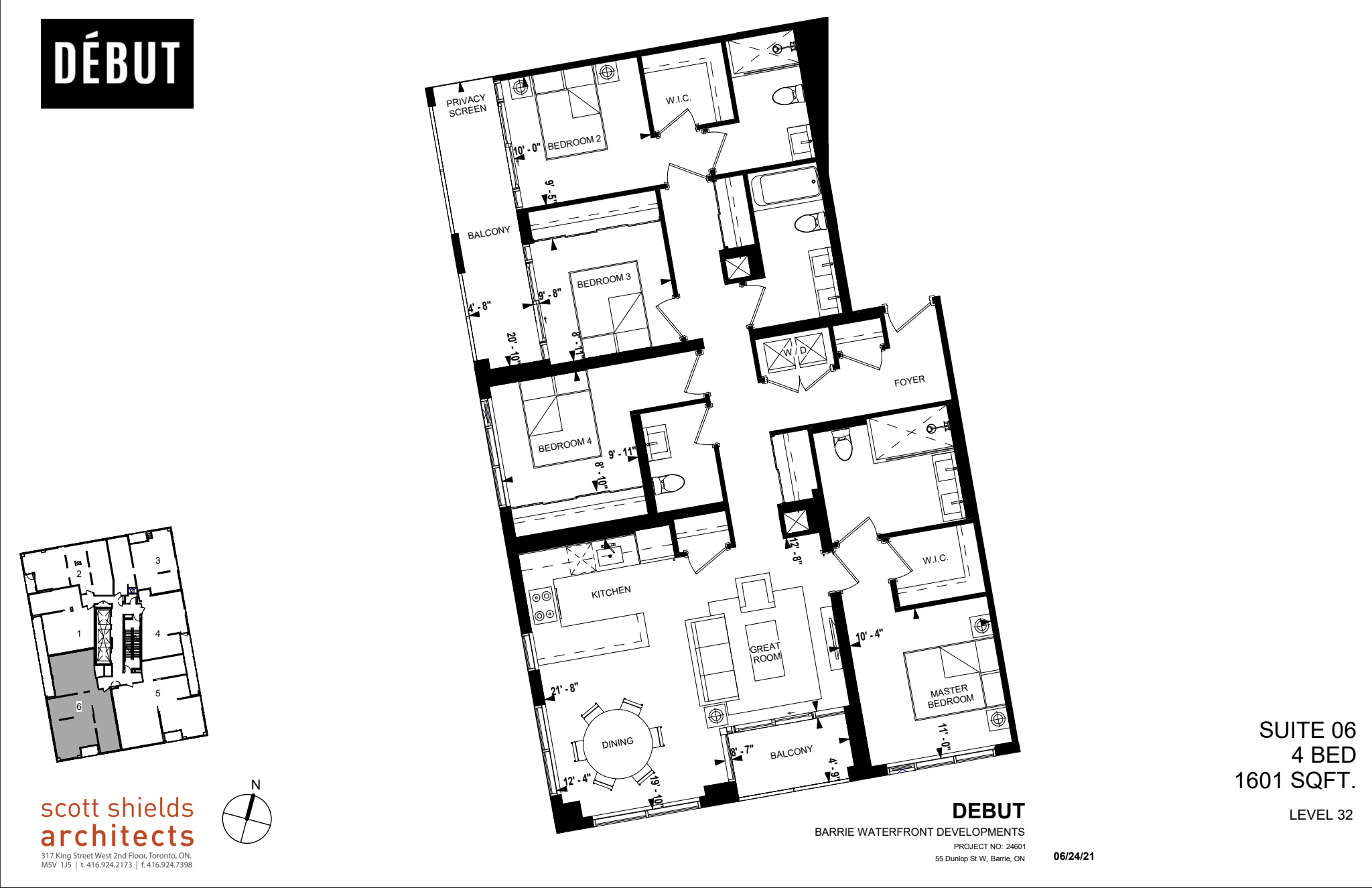  Floor Plan of Début - Waterfront Residences with undefined beds