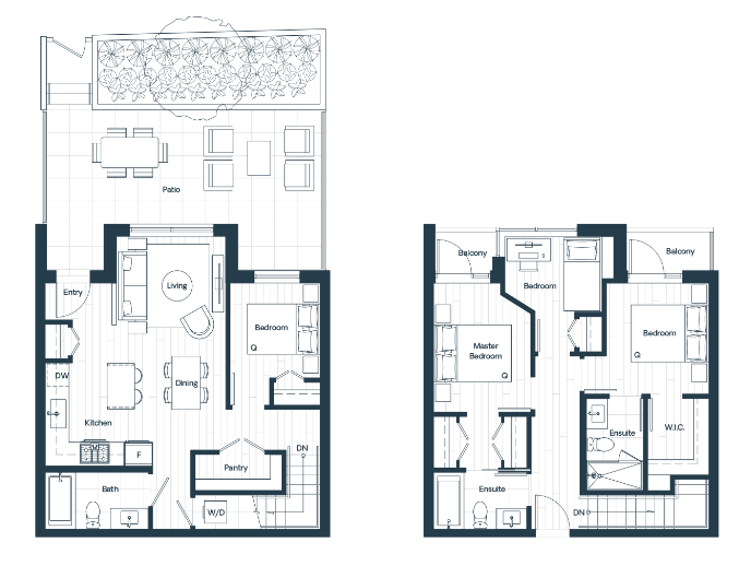  Floor Plan of Pure Condos with undefined beds
