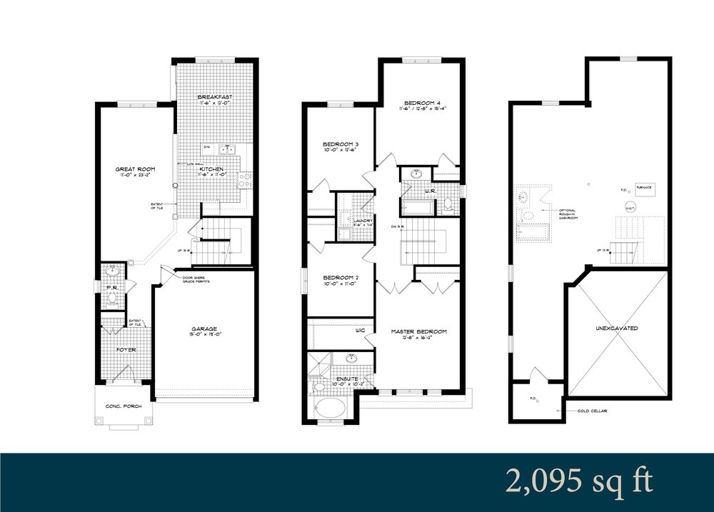  Floor Plan of Artisan Ridge - Phase 3A with undefined beds