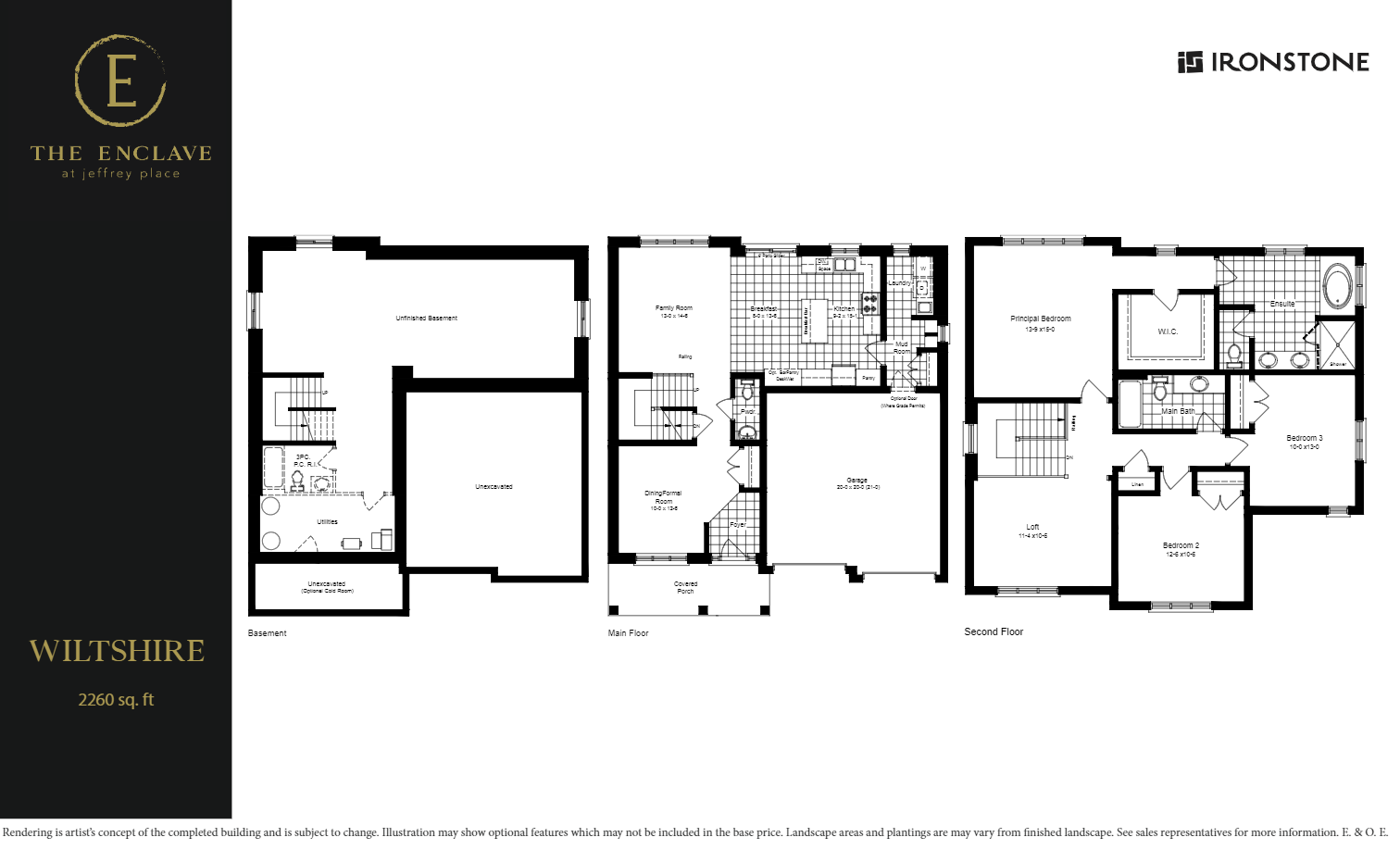  Floor Plan of The Enclave At Jeffrey Place with undefined beds
