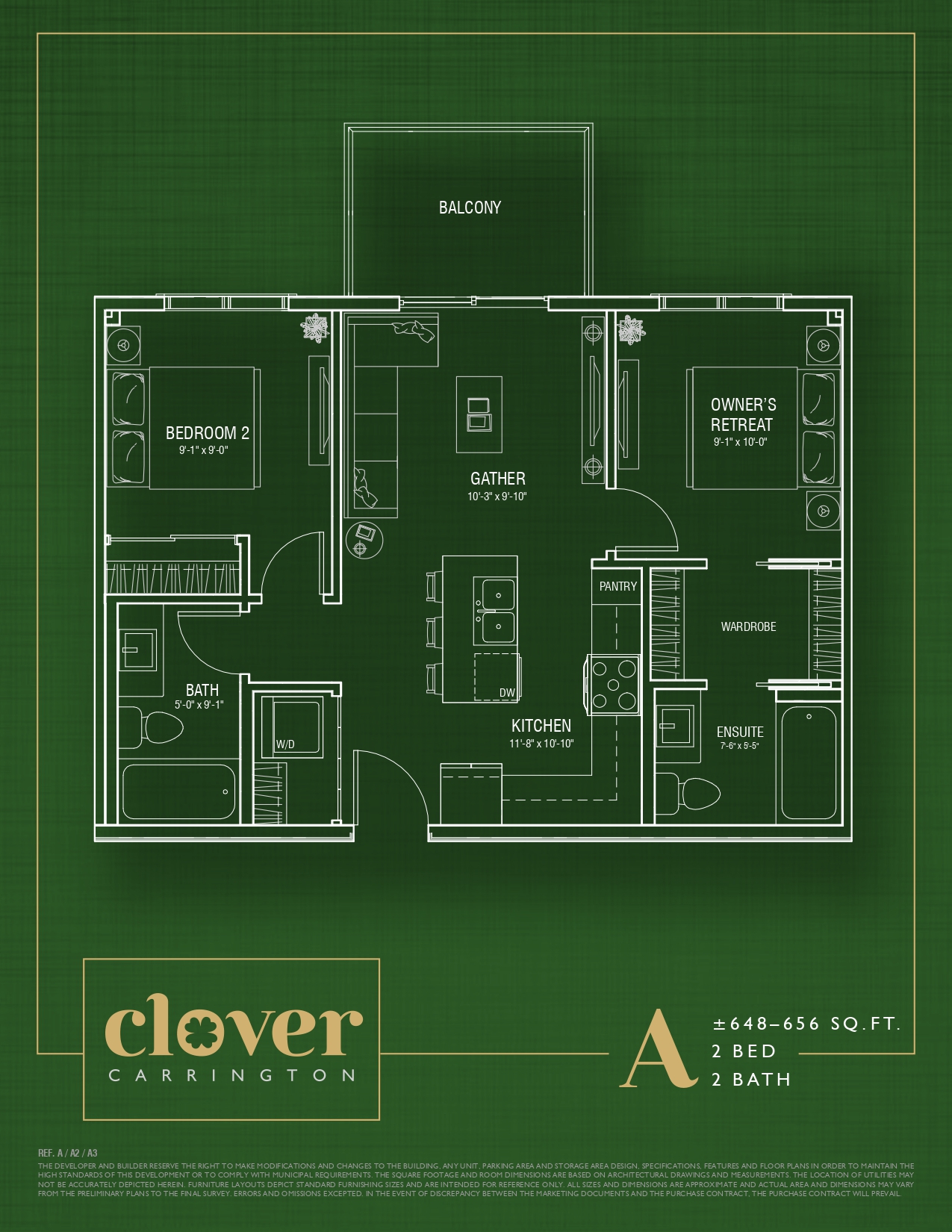  Floor Plan of Clover Condos with undefined beds