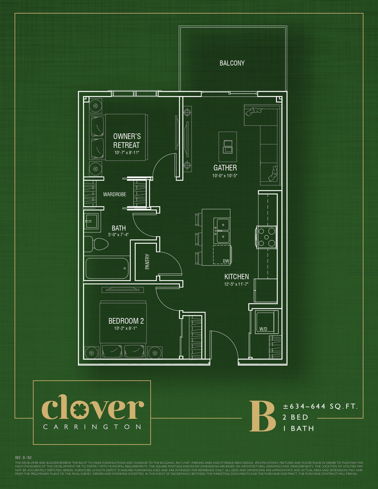  Floor Plan of Clover Condos with undefined beds