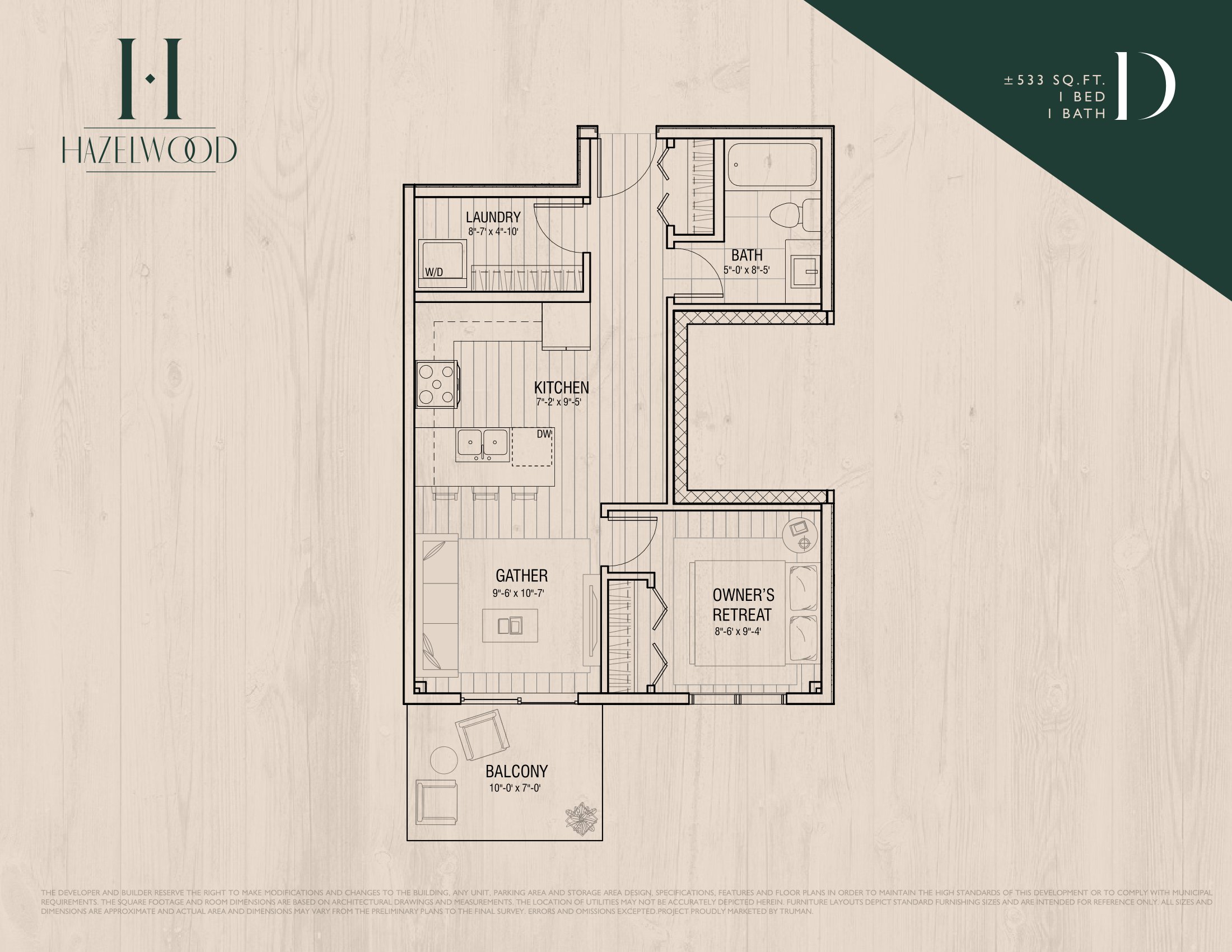  Floor Plan of Hazelwood Condos with undefined beds