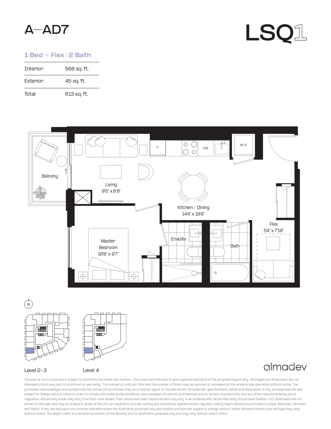 A-AD7 Floor Plan of LSQ Condos with undefined beds
