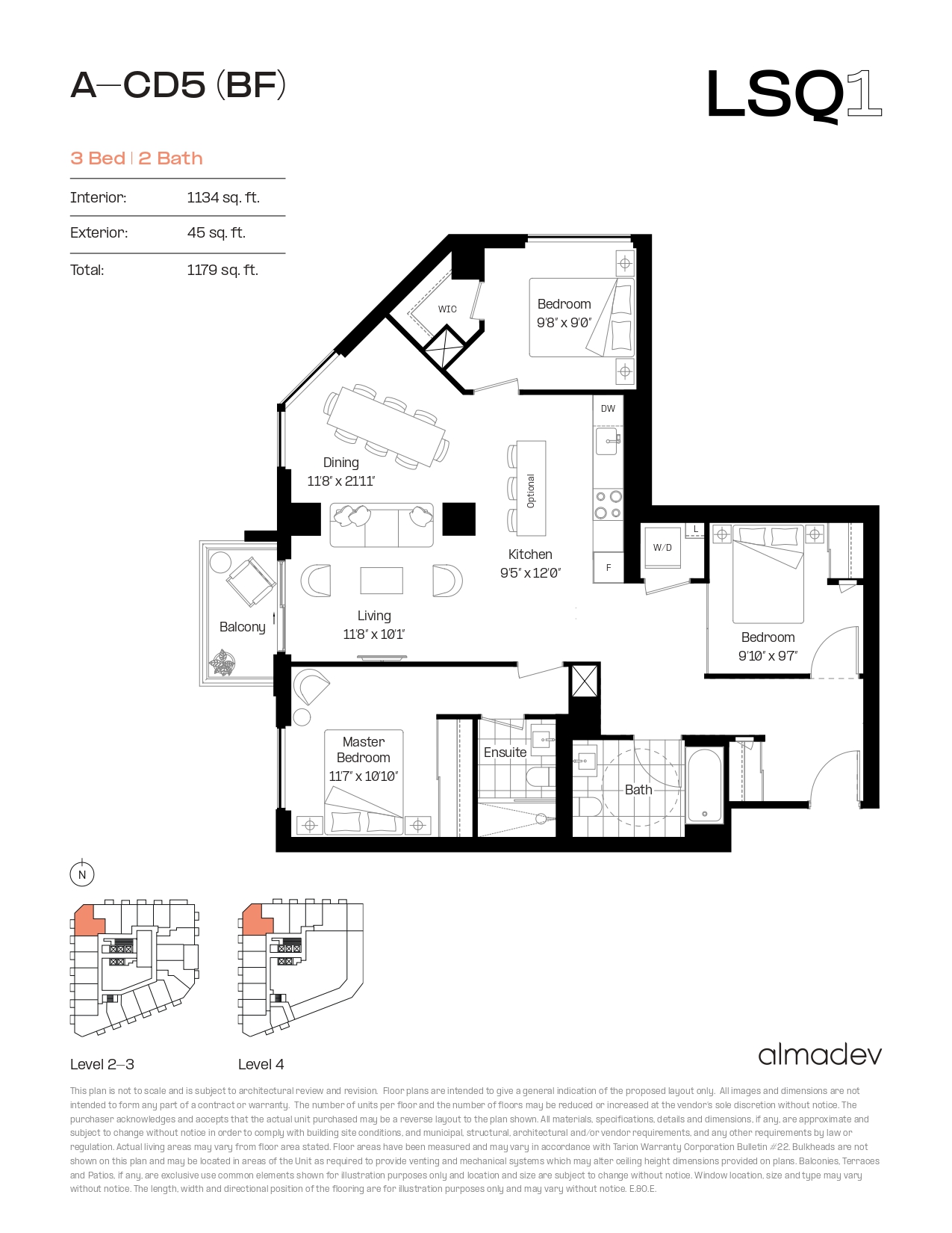 A-CD6 (BF) Floor Plan of LSQ Condos with undefined beds