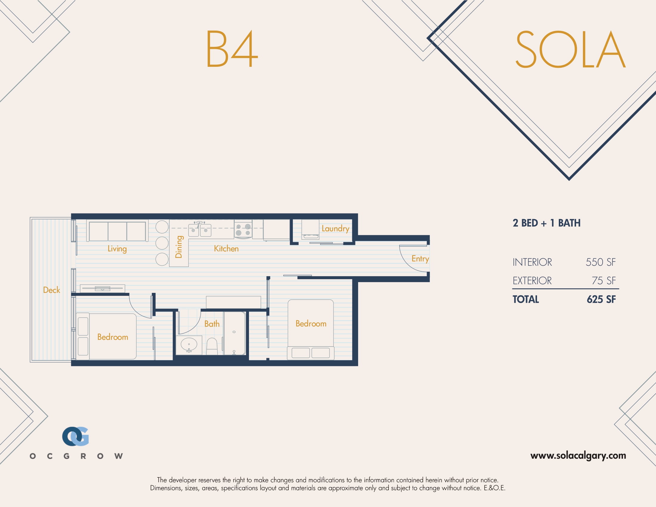  Floor Plan of SOLA Calgary Condos with undefined beds