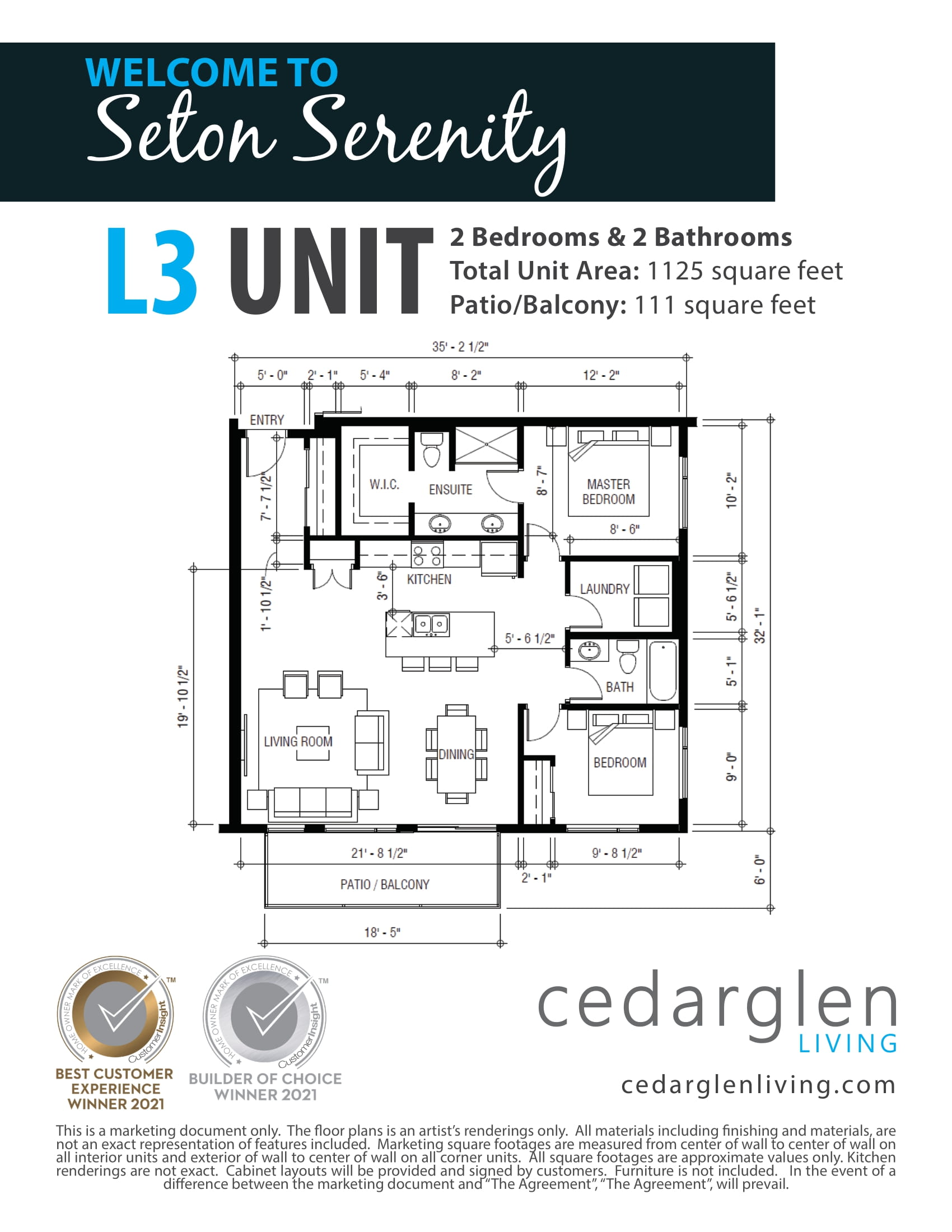  Floor Plan of Seton Serenity with undefined beds