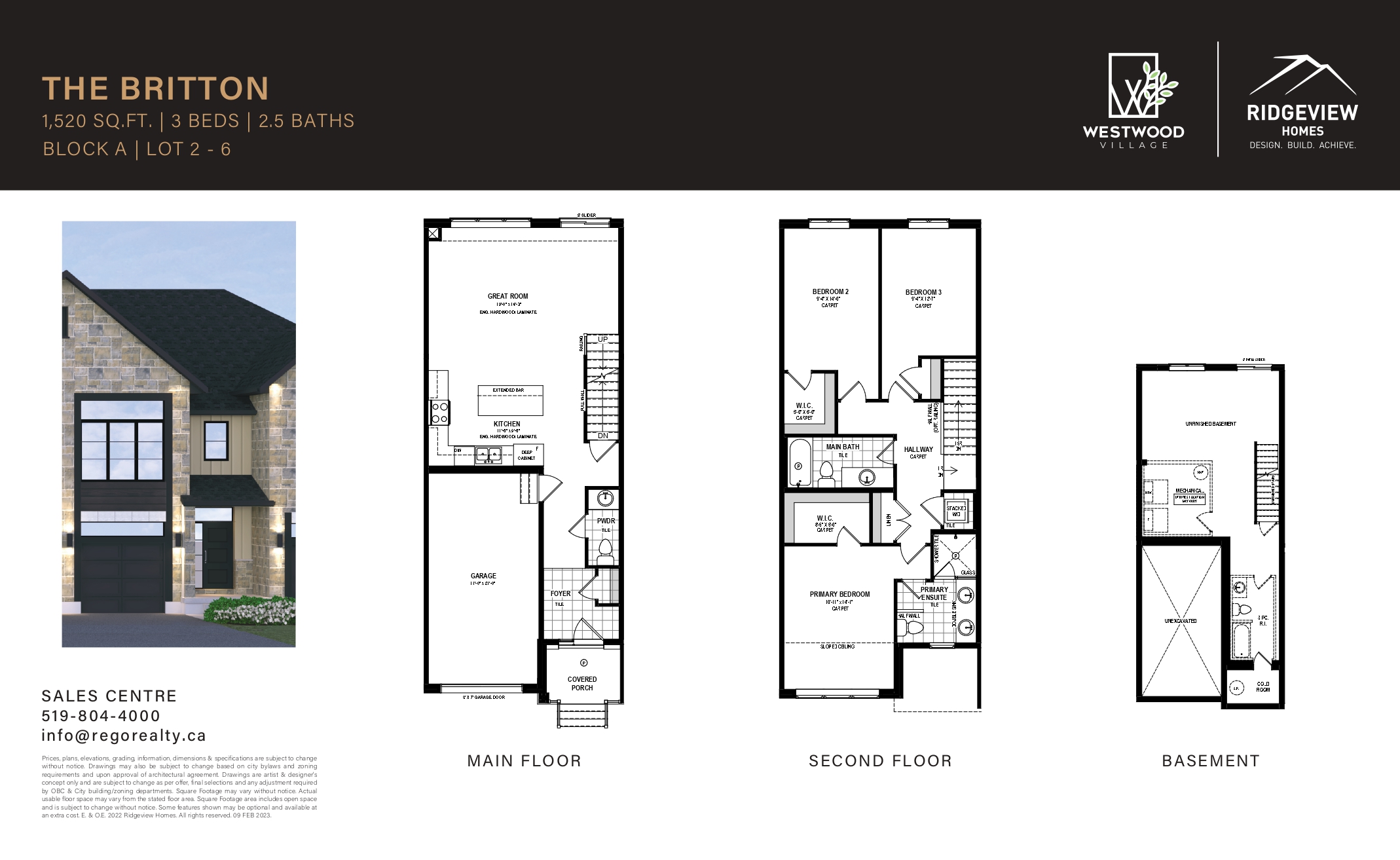 THE BRITTON BLOCK A Floor Plan of Westwood Village - Cambridge with undefined beds
