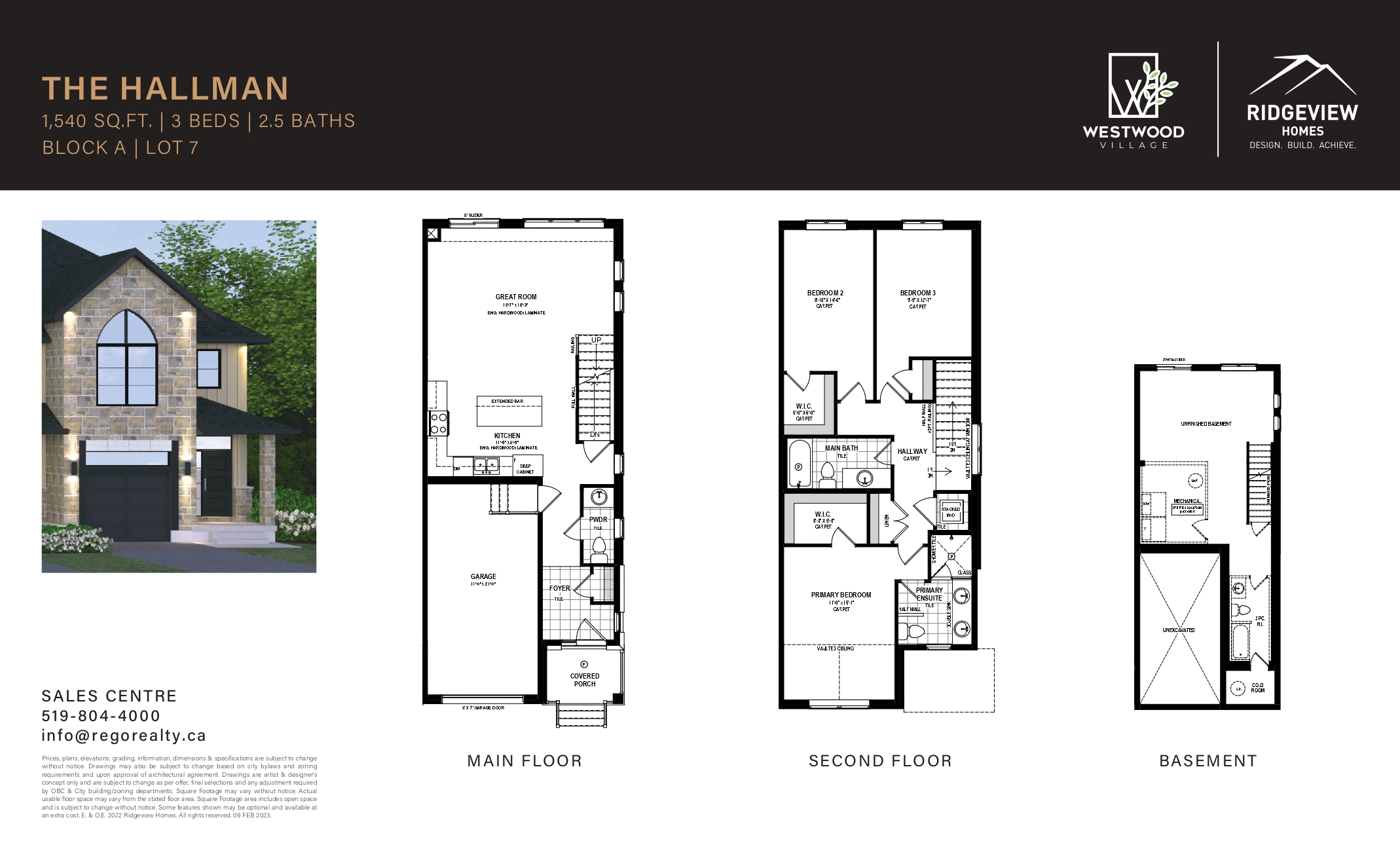 THE HALLMAN BLOCK A Floor Plan of Westwood Village - Cambridge with undefined beds