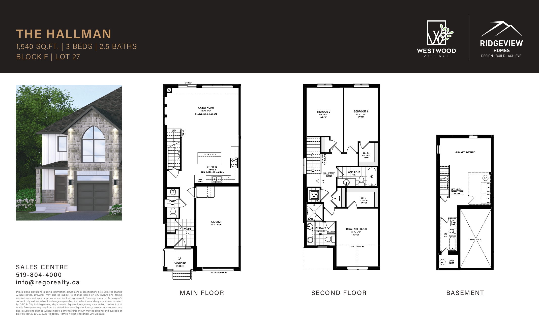 THE HALLMAN BLOCK F Floor Plan of Westwood Village - Cambridge with undefined beds