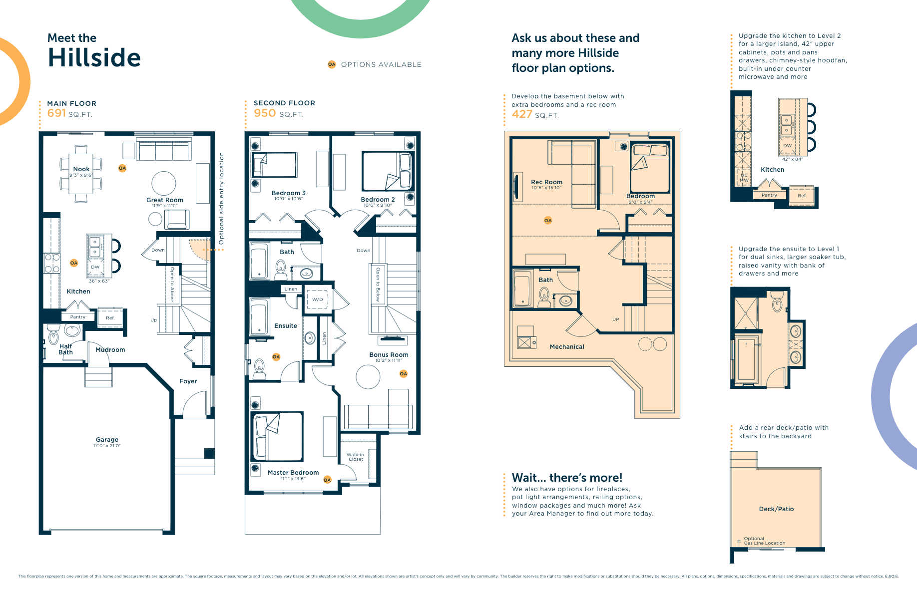 Hillside Floor Plan of Cavanagh Excel Homes with undefined beds