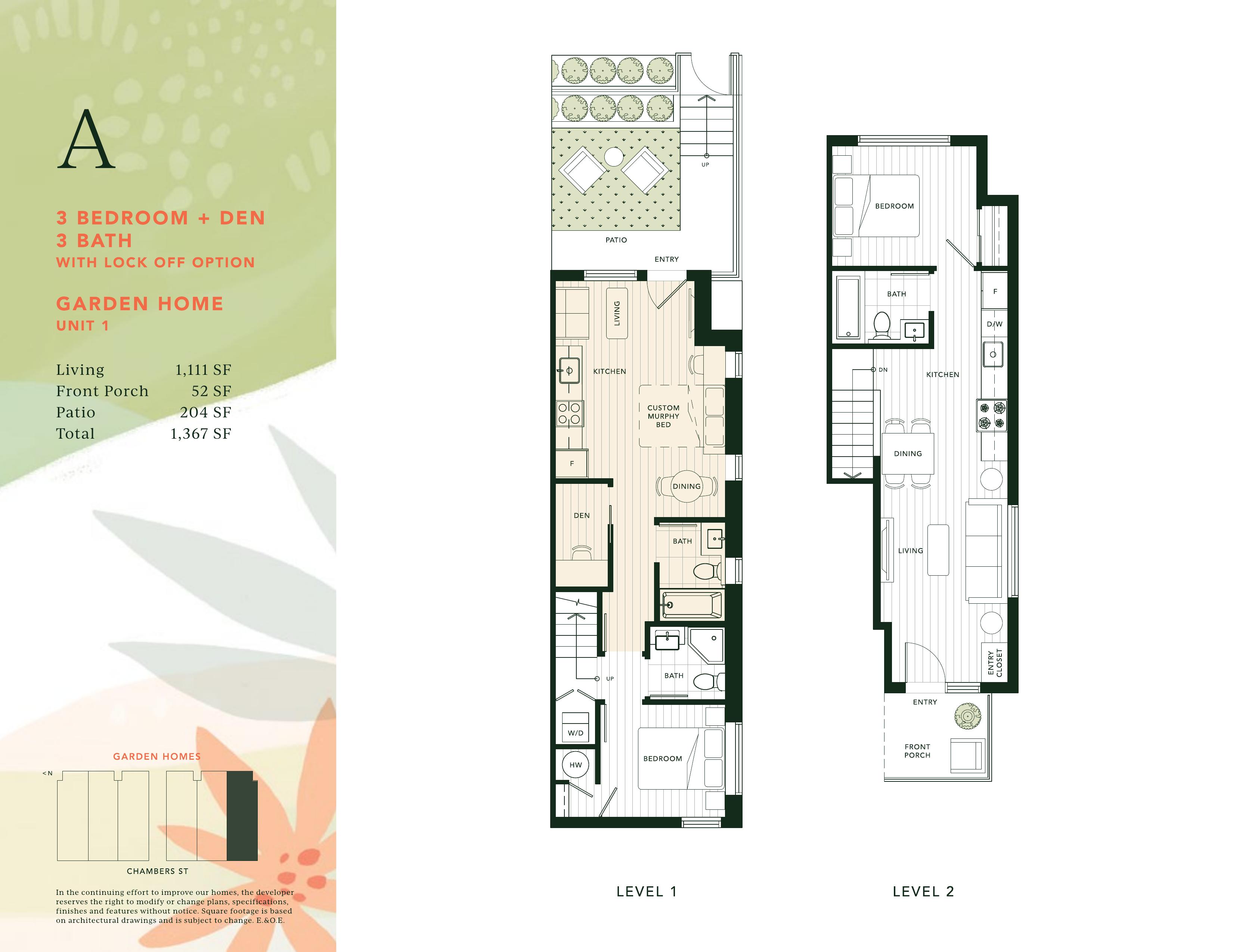 A Floor Plan of Twelve at Norquay Park Towns with undefined beds