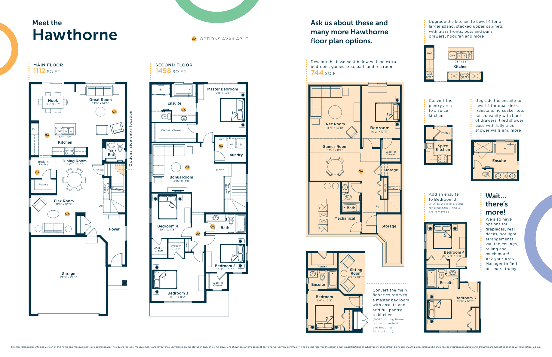 Hawthorne Floor Plan of The Orchards Excel Homes with undefined beds