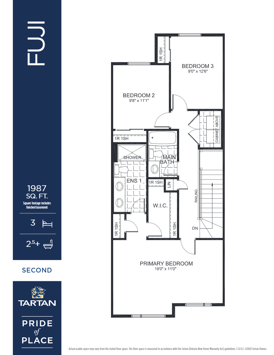 Fuji Floor Plan of Findlay Creek Village Towns with undefined beds
