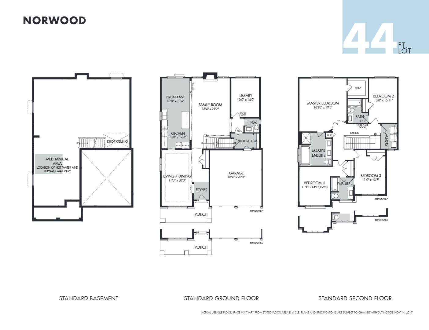 Norwood Floor Plan of Pathways at Findlay Creek Towns with undefined beds