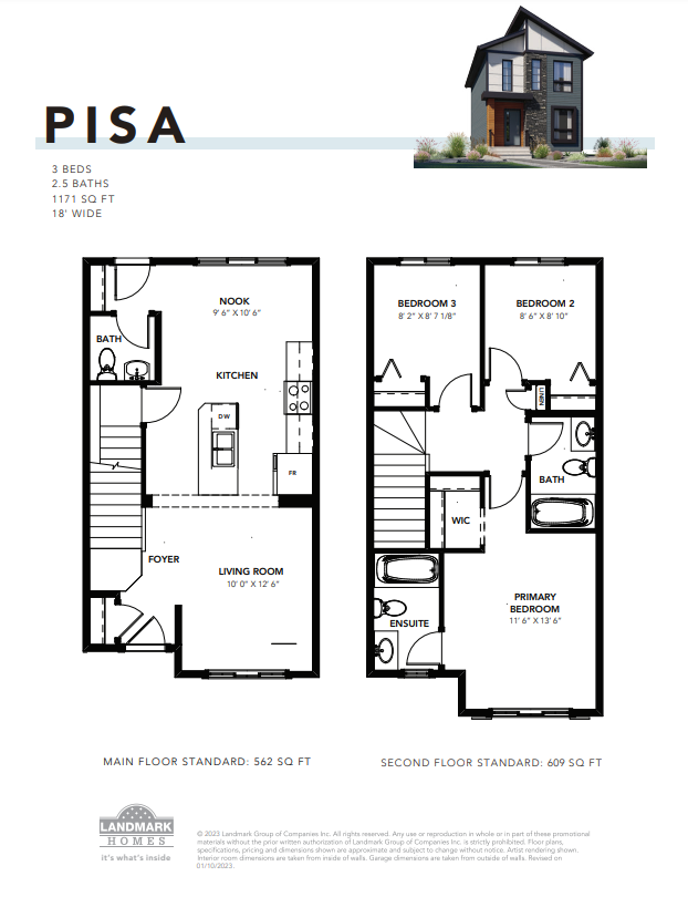 Pisa Floor Plan of Aster Landmark Homes with undefined beds