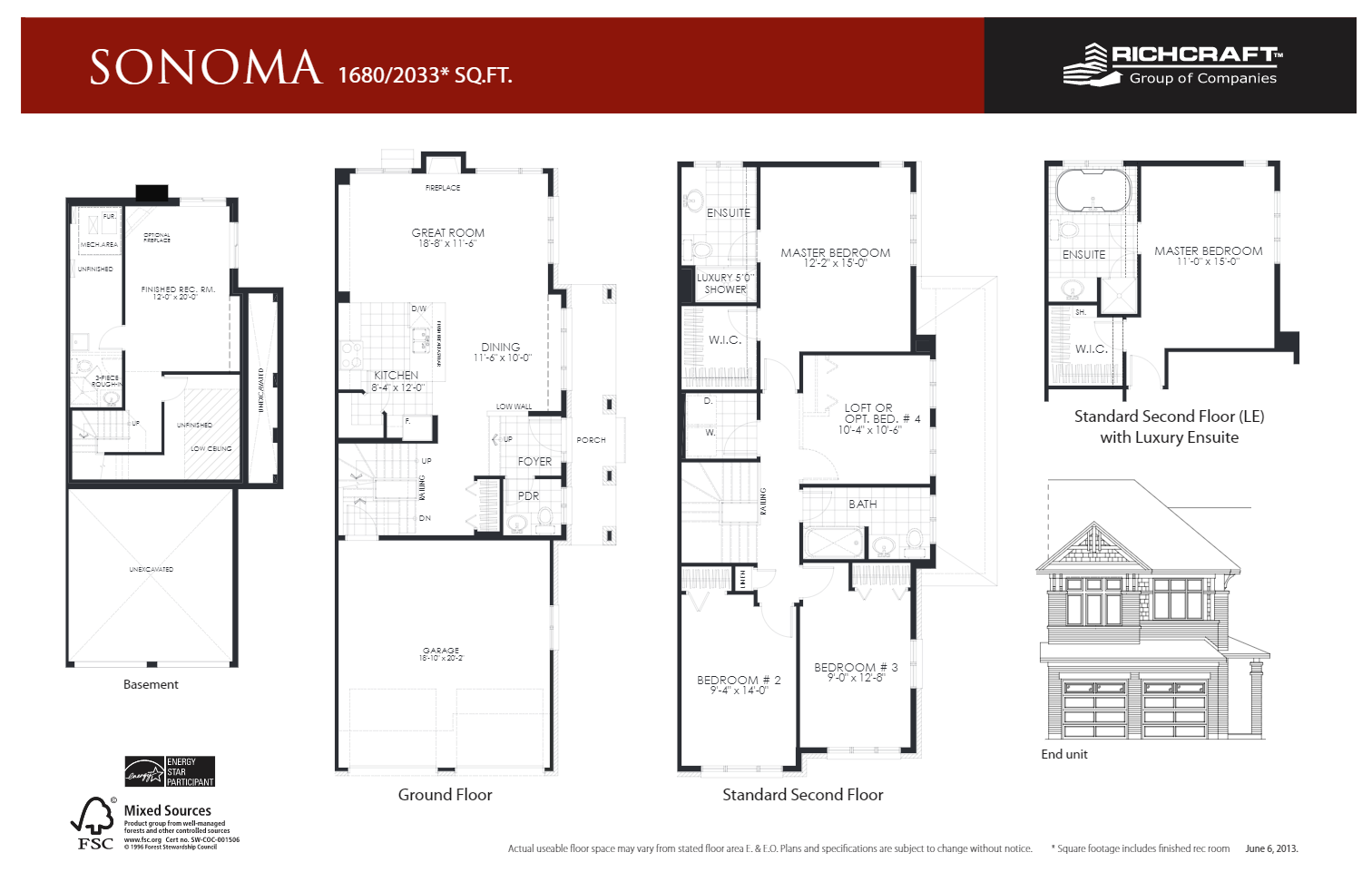 Sonoma Floor Plan of Trailsedge Towns with undefined beds