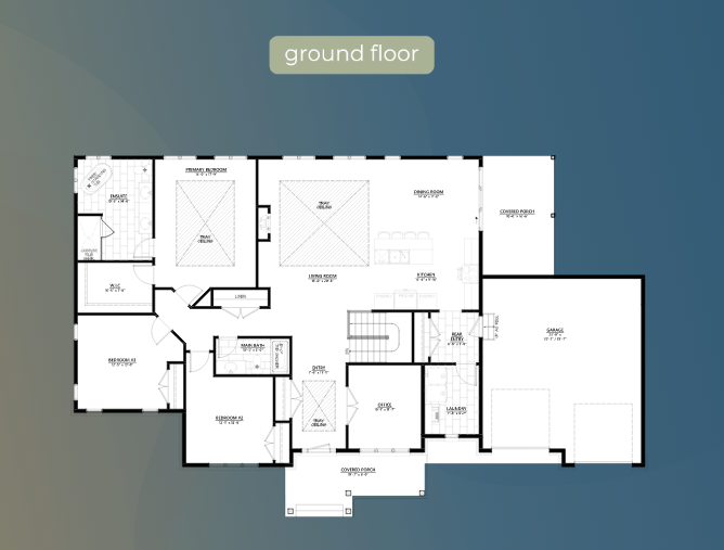 Sussex Floor Plan of Russell Ridge Estates with undefined beds