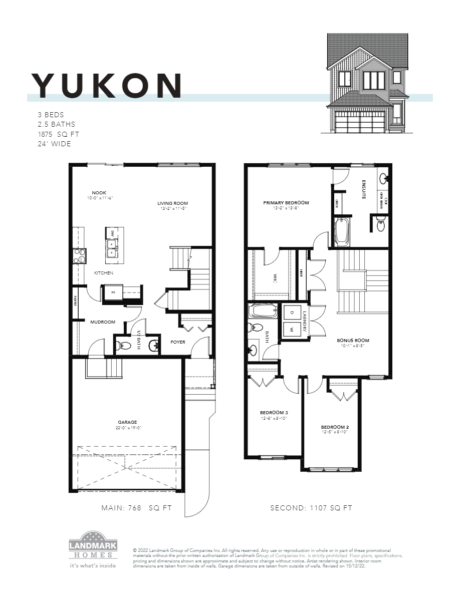 Yukon Floor Plan of Rivers Edge Landmark Homes with undefined beds
