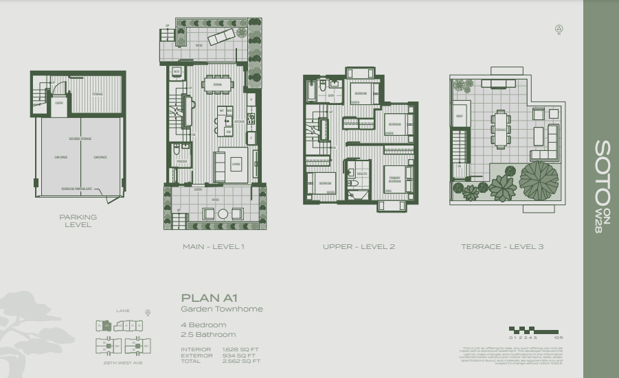 A1 Floor Plan of SOTO on W28 Condos with undefined beds
