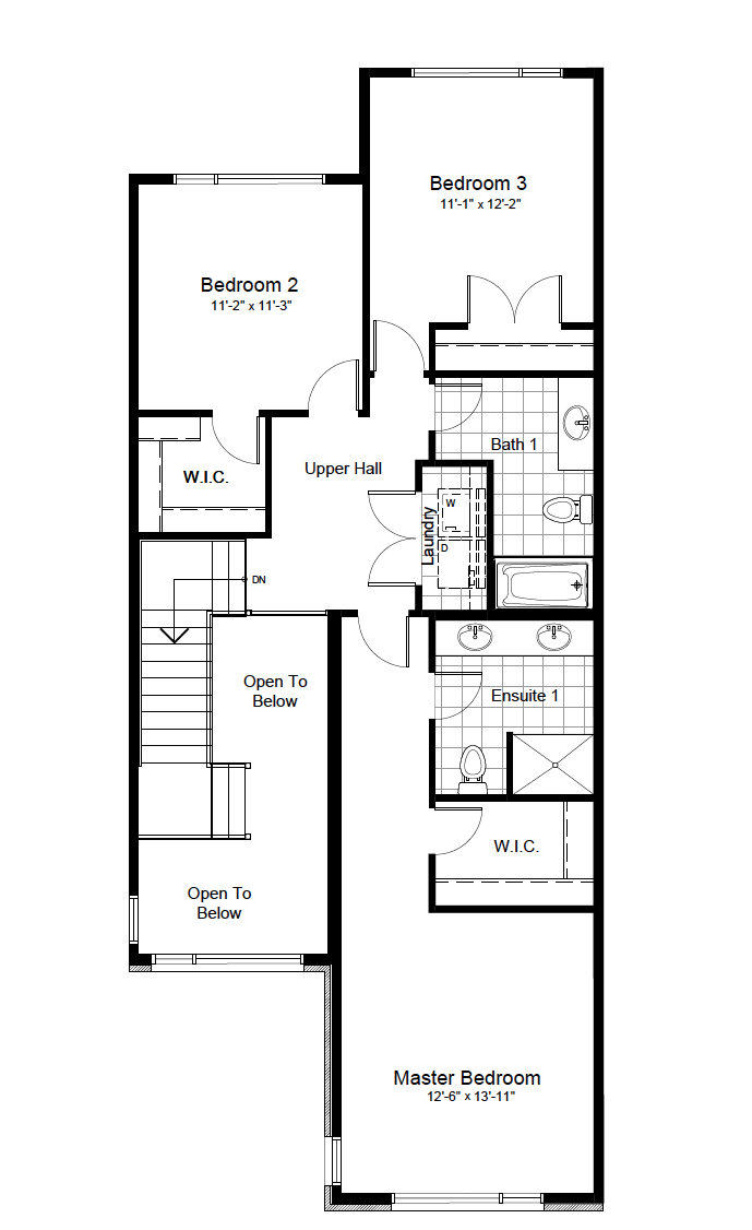Aaron Floor Plan of River's Edge Claridge Homes with undefined beds