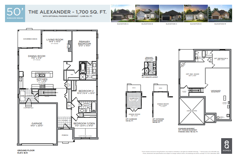 The Alexander Floor Plan of Pathways at Findlay Creek eQ Homes with undefined beds