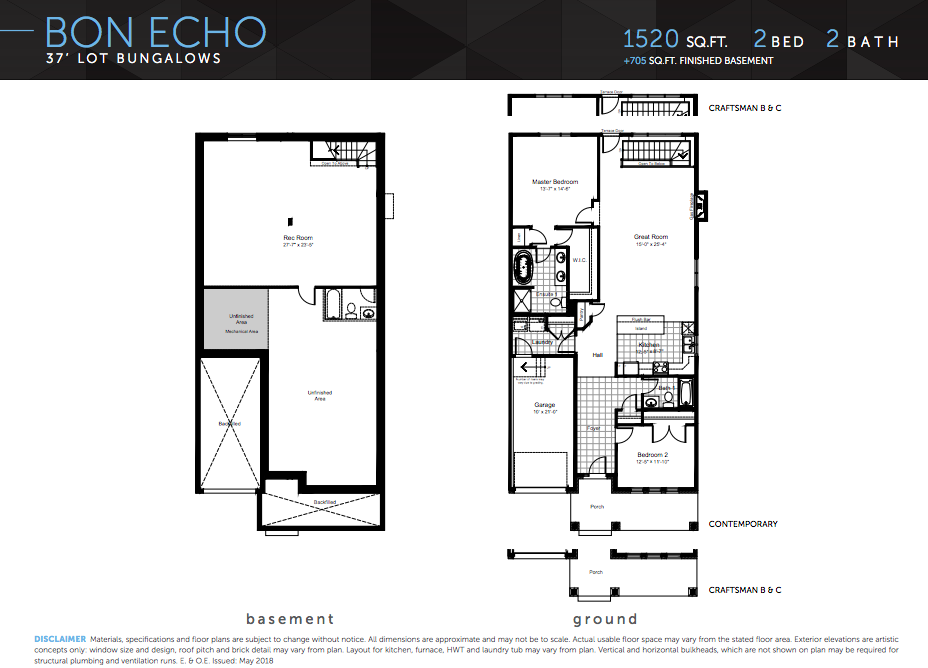 Bon Echo Floor Plan of River's Edge Claridge Homes with undefined beds