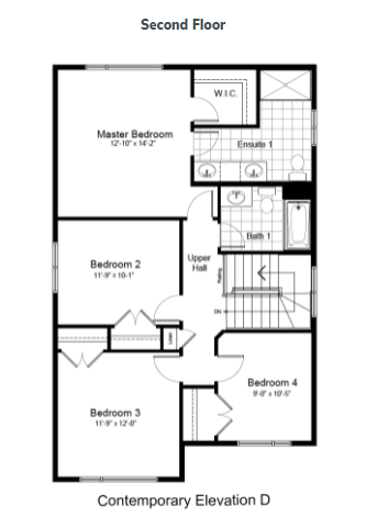 Amherst Floor Plan of River's Edge Claridge Homes with undefined beds