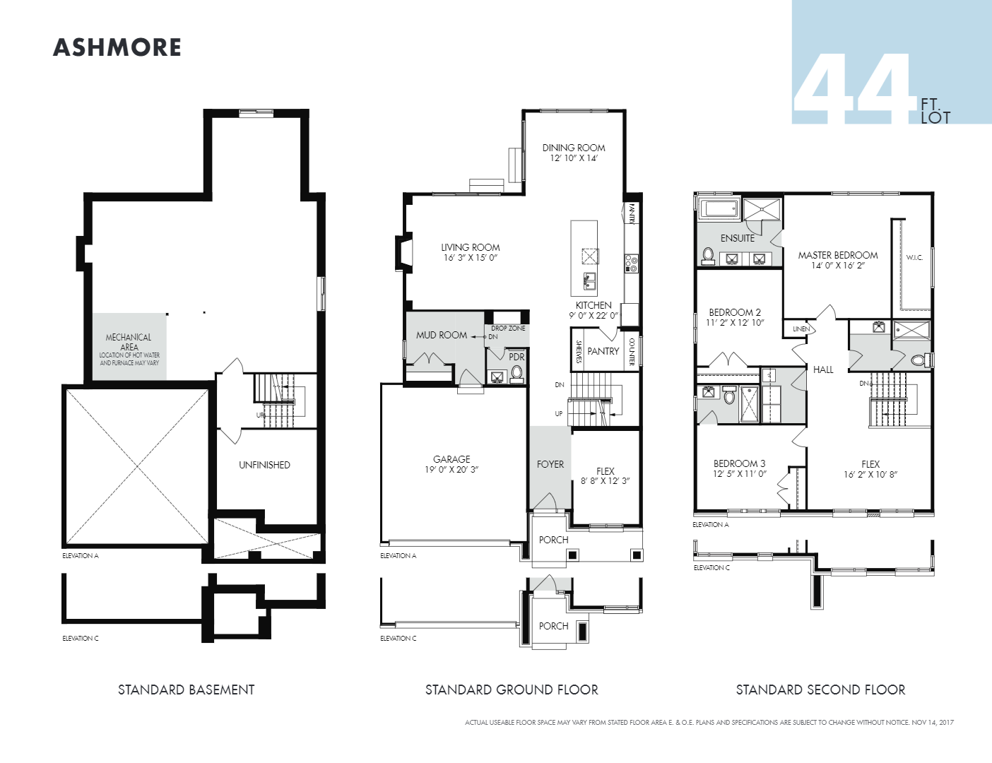 Ashmore Floor Plan of Pathways at Findlay Creek Towns with undefined beds