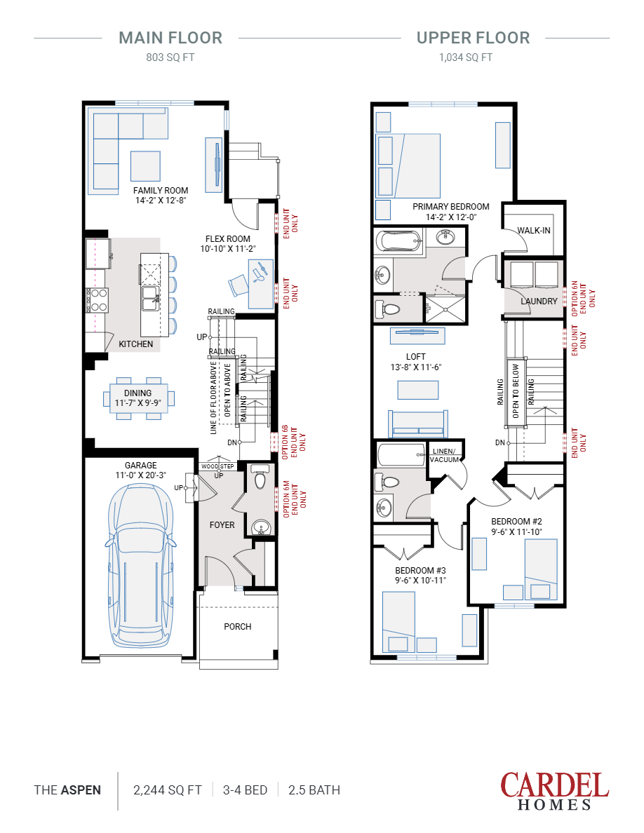 ASPEN Floor Plan of Ironwood Cardel Homes Ottawa with undefined beds