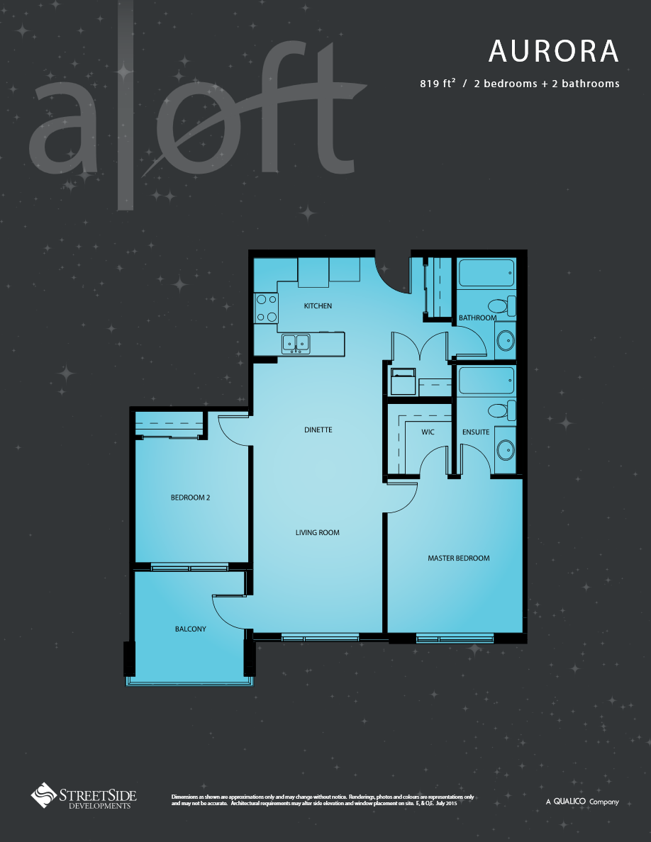 Aurora Floor Plan of Aloft Skyview Phase 2 Condos with undefined beds
