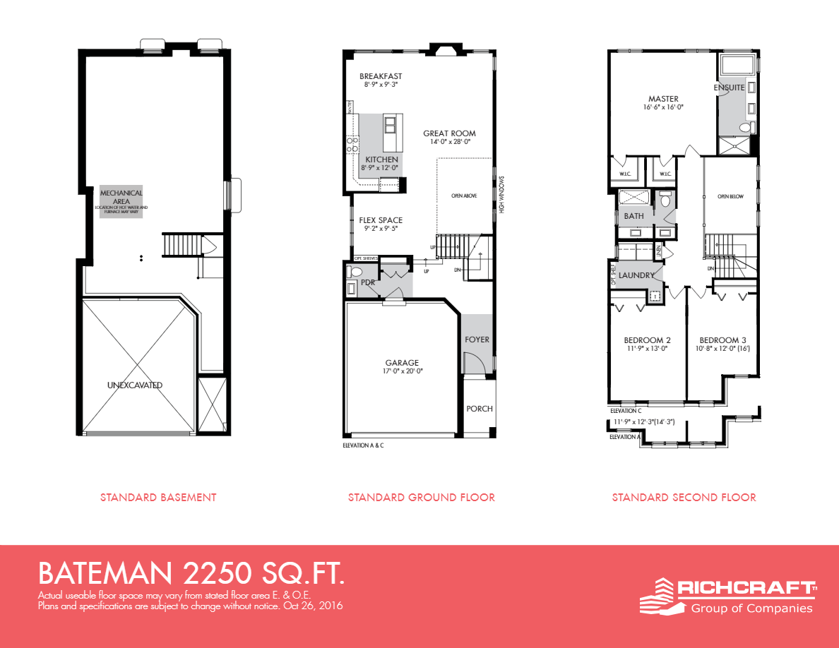 Bateman Floor Plan of Riverside South Richcraft Homes with undefined beds
