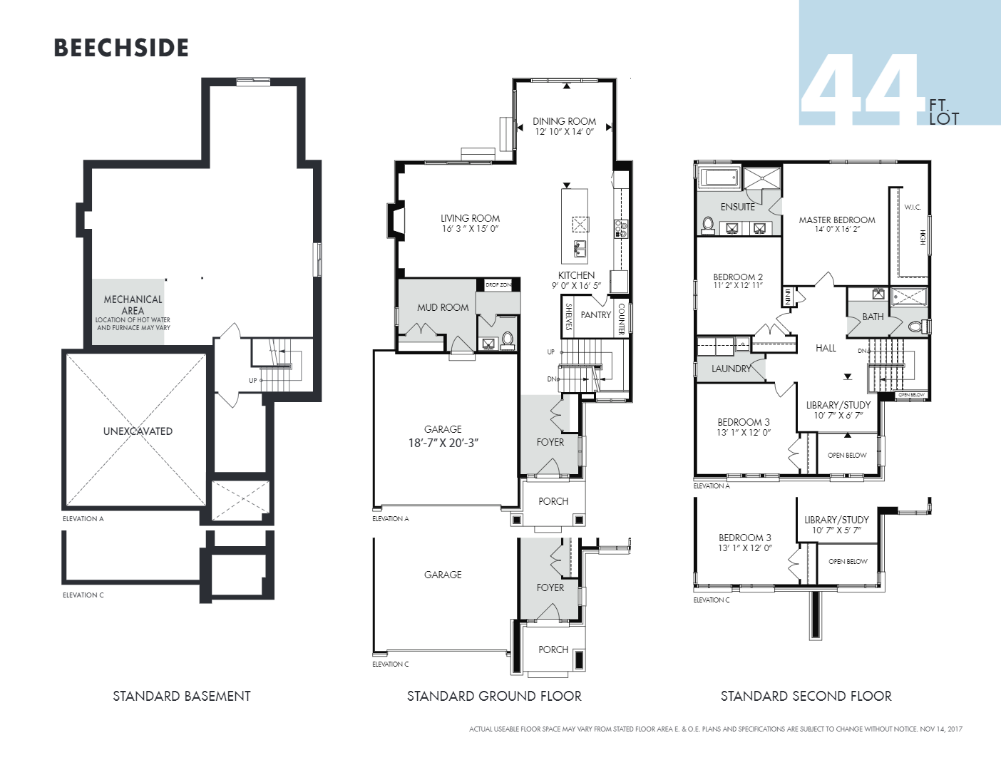 Beechside Floor Plan of Pathways at Findlay Creek Towns with undefined beds