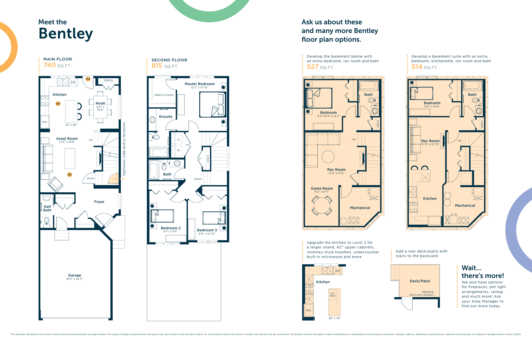 Bentley Floor Plan of The Orchards Excel Homes with undefined beds